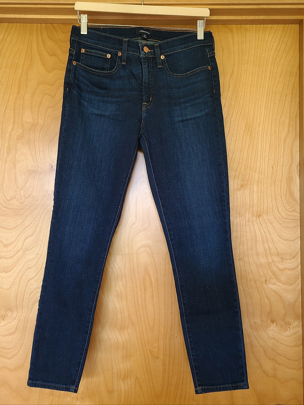 J. Crew Toothpick Skinny Jean Dark Blue, Size 29, NWOT